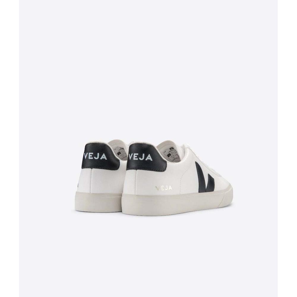 Veja CAMPO CHROMEFREE Women's Low Tops Sneakers White/Black | CA 592LIS